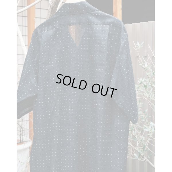 画像3: 【blurhms(ブラームス)】Square Dot Open-collar Shirt/ Black