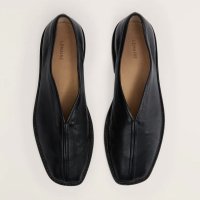 【LEMAIRE(ルメール)】FLAT PIPED SLIPPERS/ BLACK