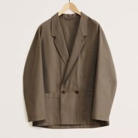 【LEMAIRE(ルメール)】DOUBLE BREASTED WORKWEAR JACKET/ TAUPE MELANGE