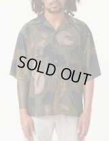 【m's braque(エムズブラック)】ALOHA SHIRT/ GREY BUDDHA HAND