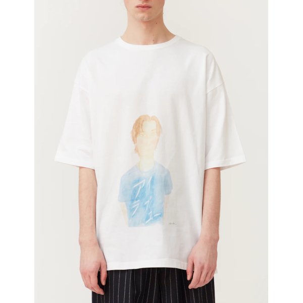 画像1: 【m's braque(エムズブラック)】S/S PRINT T-SHIRTS with ECO BAG/ I love you