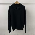 画像1: 【LES SIX(レシス)】Double Collar Sweater/ Black (1)