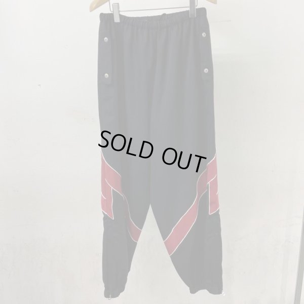 画像1: 【LES SIX(レシス)】Tailored Joggers/ black×red