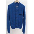 画像1: 【KHOKI(コッキ)】Embroidery-design crew-neck cardigan/ Blue (1)