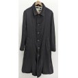 画像1: 【KHOKI(コッキ)】Washed wool coat/ Black (1)