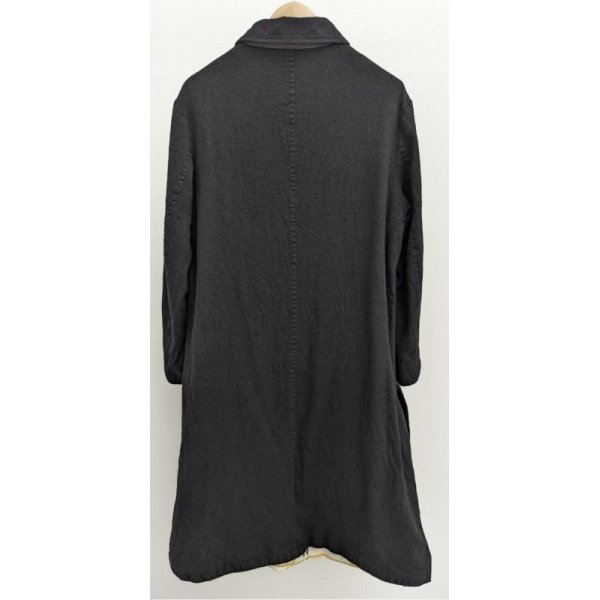 画像2: 【KHOKI(コッキ)】Washed wool coat/ Black