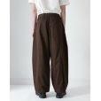 画像3: 【sage NATION(セイジネーション)】BOX PLEAT TROUSER/ BROWN (3)