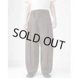 【sage NATION(セイジネーション)】BOX PLEAT TROUSER/ BROWN