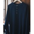 画像3: 【FAF(エフエーエフ)】THERMAL HENLEY SHIRTS/ NAVY (3)