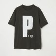 画像1: 【ensou.(エンソウ)】 Cracked PRAY T-shirt/ Charcoal (1)