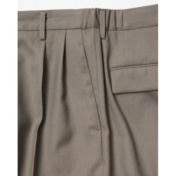 画像3: 【IRENISA(イレニサ)】TWO TUCKS WIDE TROUSERS/ MOCHA BEIGE