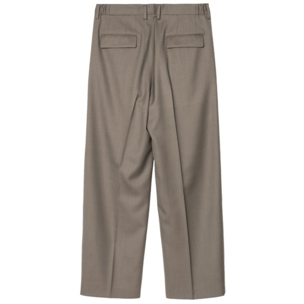 画像2: 【IRENISA(イレニサ)】TWO TUCKS WIDE TROUSERS/ MOCHA BEIGE