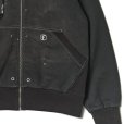 画像2: 【FAF(エフエーエフ)】AGED ZIP UP HOODIE/ BLACK (2)