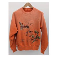 【KHOKI(コッキ)】Vintage finished sweatshirt/ Orange