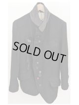 【KHOKI(コッキ)】Washed wool jacket/ Black