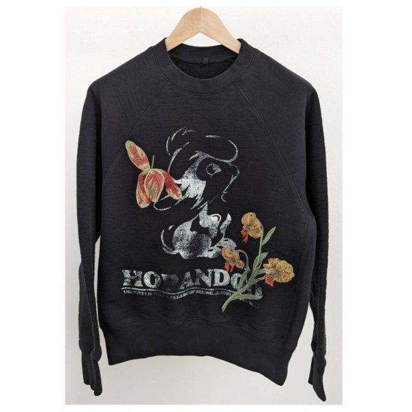 画像1: 【KHOKI(コッキ)】Vintage finished sweatshirt/ Black