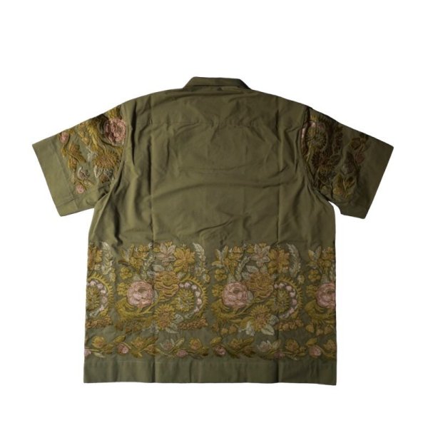 画像2: 【DIOMENE(ディオメン)】EMBROIDERED SHORT SLEEVE SHIRT/ MUSC