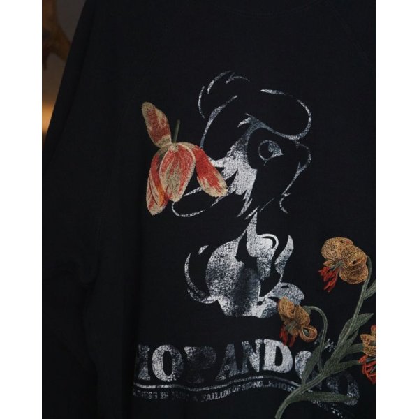 画像3: 【KHOKI(コッキ)】Vintage finished sweatshirt/ Black