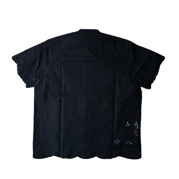 画像2: 【DIOMENE(ディオメン)】EMBROIDERED SHORT SLEEVE SHIRT/ METEORITE