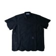 画像1: 【DIOMENE(ディオメン)】EMBROIDERED SHORT SLEEVE SHIRT/ METEORITE (1)