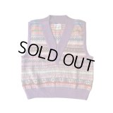 【Kota Gushiken(コウタグシケン)】JAMIESON’ S × Kota Gushiken Reversed Stitch Vest/ Purple