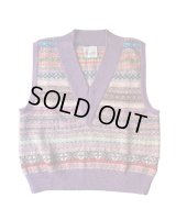 【Kota Gushiken(コウタグシケン)】JAMIESON’ S × Kota Gushiken Reversed Stitch Vest/ Purple