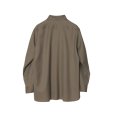 画像2: 【IRENISA(イレニサ)】ORNAMENTAL FLY FRONT SHIRT/ MOCHA BEIGE (2)