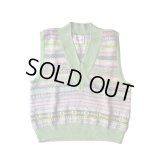【Kota Gushiken(コウタグシケン)】JAMIESON’ S × Kota Gushiken Reversed Stitch Vest/ Green