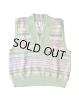 【Kota Gushiken(コウタグシケン)】JAMIESON’ S × Kota Gushiken Reversed Stitch Vest/ Green
