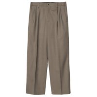 【IRENISA(イレニサ)】TWO TUCKS WIDE TROUSERS/ MOCHA BEIGE