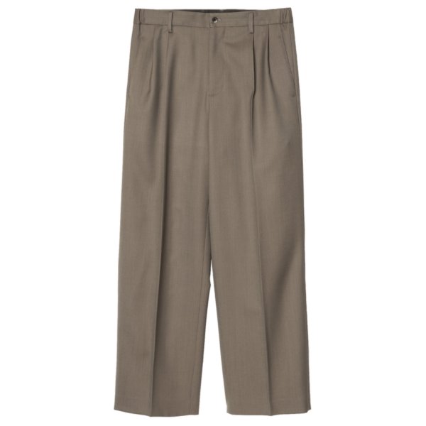 画像1: 【IRENISA(イレニサ)】TWO TUCKS WIDE TROUSERS/ MOCHA BEIGE