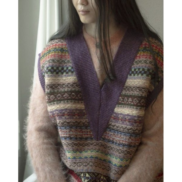 画像4: 【Kota Gushiken(コウタグシケン)】JAMIESON’ S × Kota Gushiken Reversed Stitch Vest/ Purple