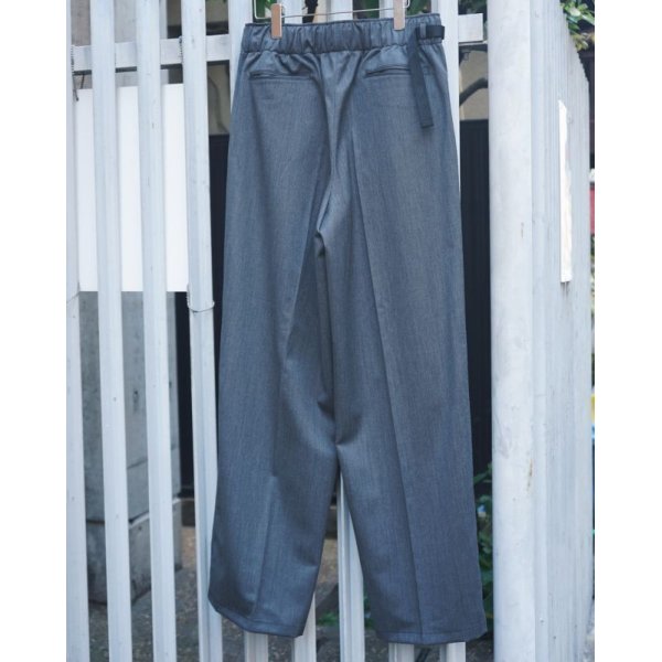 画像2: 【REVERBERATE(リバーバレイト)】BELTED TROUSERS TYPE3/ GRAY