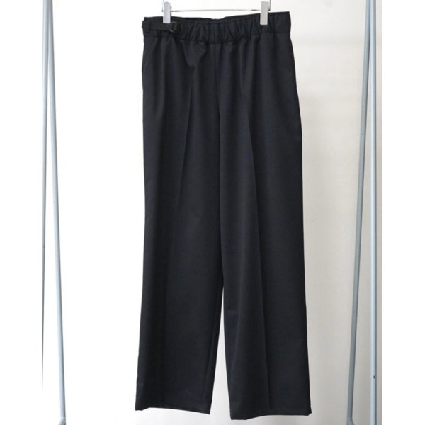 画像1: 【REVERBERATE(リバーバレイト)】BELTED TROUSERS TYPE3/ BLACK