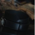 画像2: 【Rosaria Product(ロザリアプロダクト)】Vintage Buckle Belt “TIFFANY&CO” -V.H-/ Black (2)