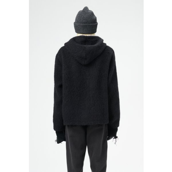 画像8: 【OUR LEGACY(アワーレガシー)】FULL ZIP HOOD/ Black Hairy Wool