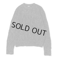 【FAF(エフエーエフ)】3D KNIT CREWNECK/ BLACK