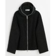 画像1: 【OUR LEGACY(アワーレガシー)】FULL ZIP HOOD/ Black Hairy Wool (1)