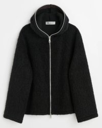 予約商品【OUR LEGACY(アワーレガシー)】FULL ZIP HOOD/ Black Hairy Wool