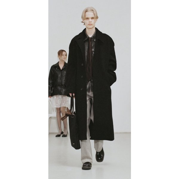 画像9: 【OUR LEGACY(アワーレガシー)】WHALE COAT/ Black Hairy Wool