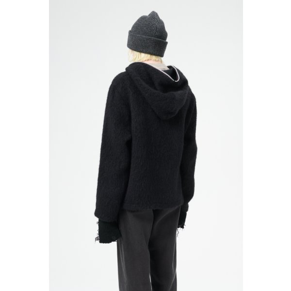 画像7: 【OUR LEGACY(アワーレガシー)】FULL ZIP HOOD/ Black Hairy Wool