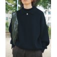 画像5: 【LES SIX(レシス)】Double Collar Sweater/ Black (5)