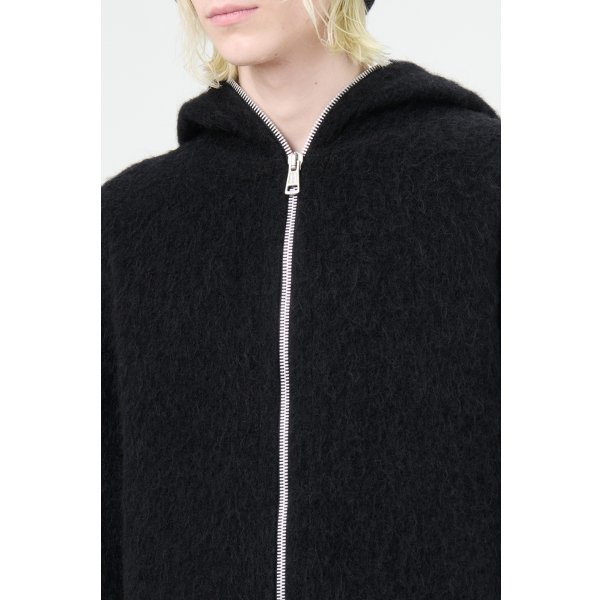 画像4: 【OUR LEGACY(アワーレガシー)】FULL ZIP HOOD/ Black Hairy Wool