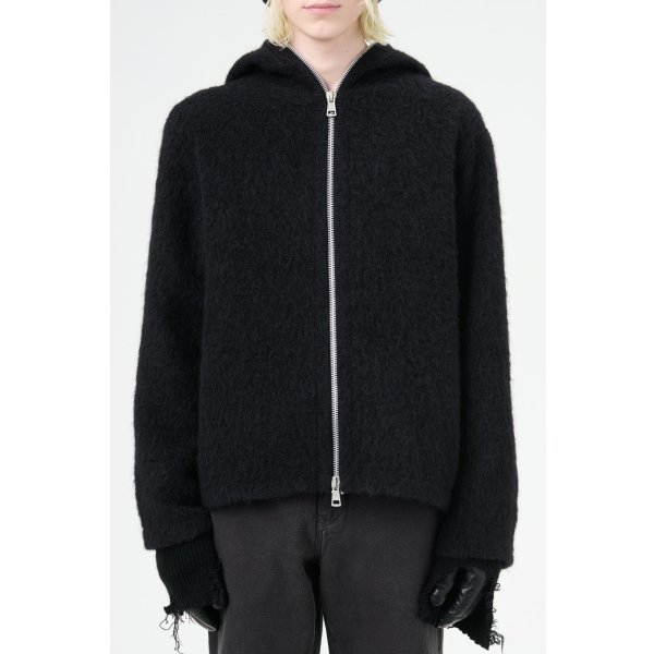 画像5: 【OUR LEGACY(アワーレガシー)】FULL ZIP HOOD/ Black Hairy Wool