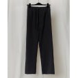 画像1: 【GABRIELA COLL GARMENTS(ガブリエラコールガーメンツ)】CUPRO TROUSERS/ BLACK (1)