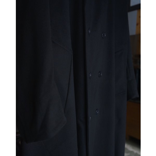 画像5: 【GABRIELA COLL GARMENTS(ガブリエラコールガーメンツ)】HEAVY WOOL BREASTED COAT/ BLACK