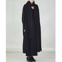 【GABRIELA COLL GARMENTS(ガブリエラコールガーメンツ)】LORO PIANA HEAVY WOOL BREASTED COAT/ BLACK