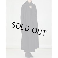 【GABRIELA COLL GARMENTS(ガブリエラコールガーメンツ)】LORO PIANA HEAVY WOOL BREASTED COAT/ BLACK