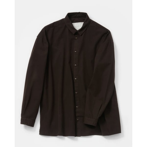 画像1: 【toogood(トゥーグッド)】THE DRAUGHTSMAN SHIRT/ FINE CANVAS/ UMBER