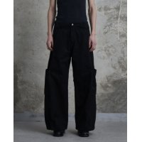 【Omar Afridi(オマールアフリディ)】PANELLED BONTAN TROUSERS/ BLACK